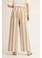 Jodifl High Waist Wide Leg Bold Stripe Pants with Pockets