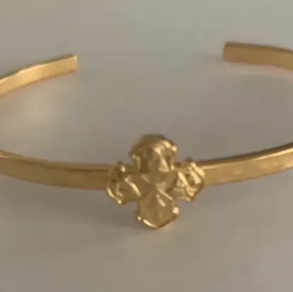 Cross Hammered Thin Cuff