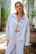 Eesome Button Down Hem Jacket