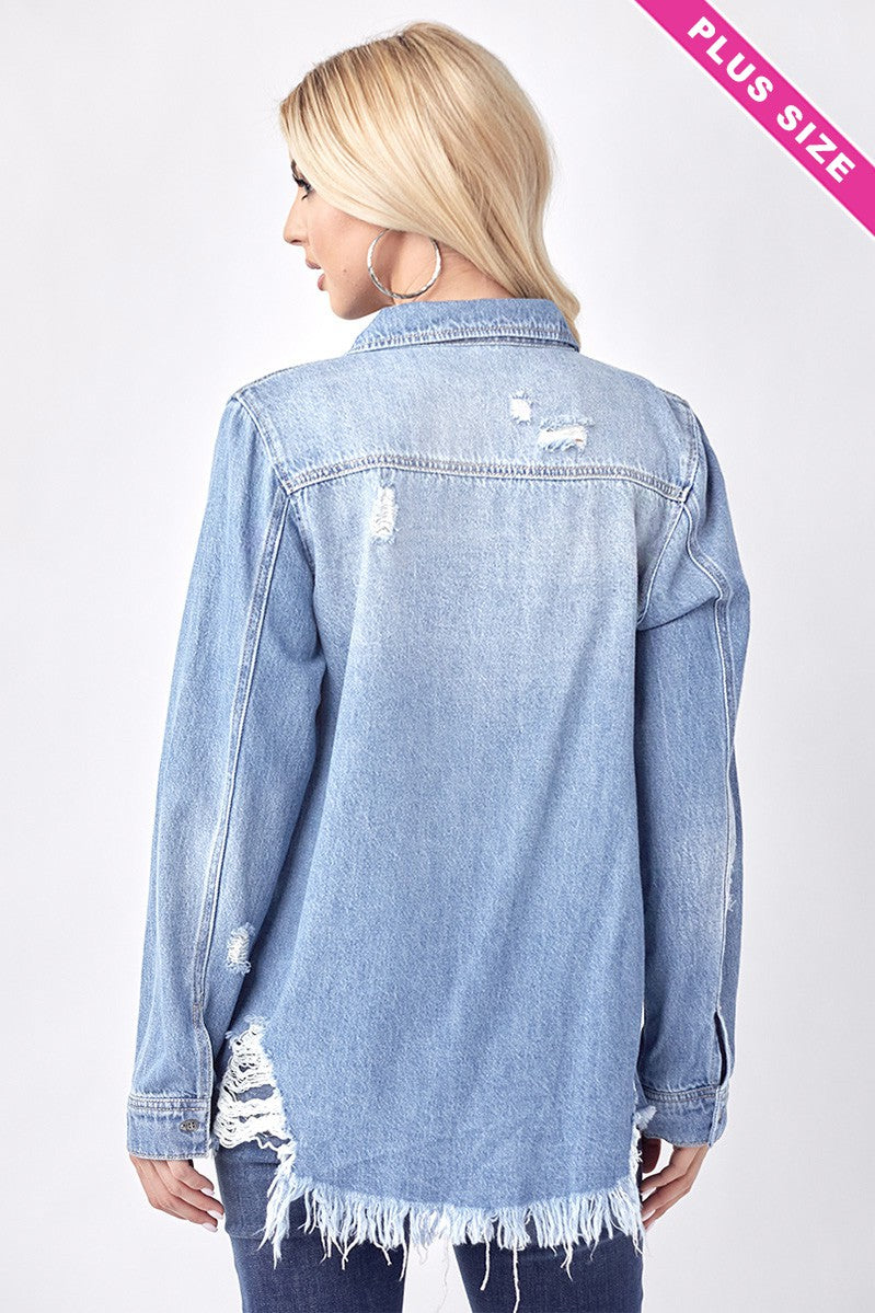 Risen Plus Denim Shirt