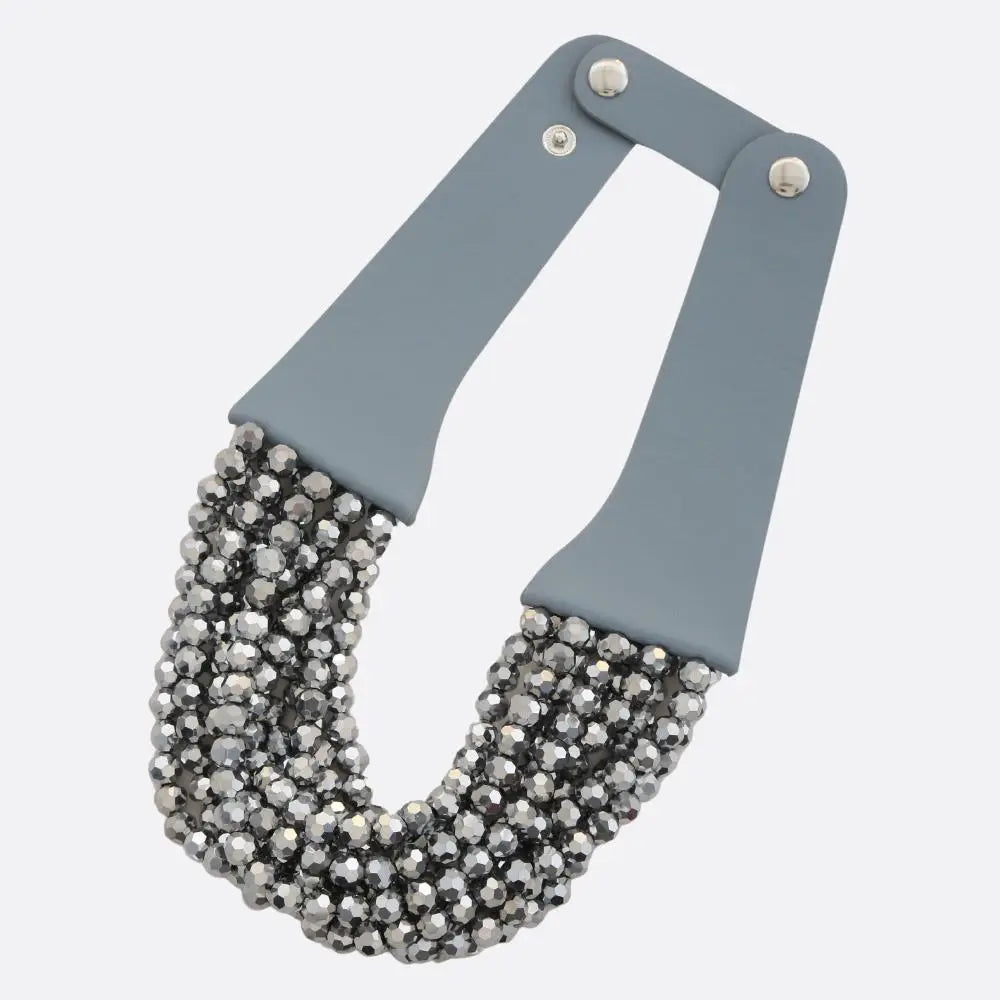 Faire Beaded Thick Layered Necklace