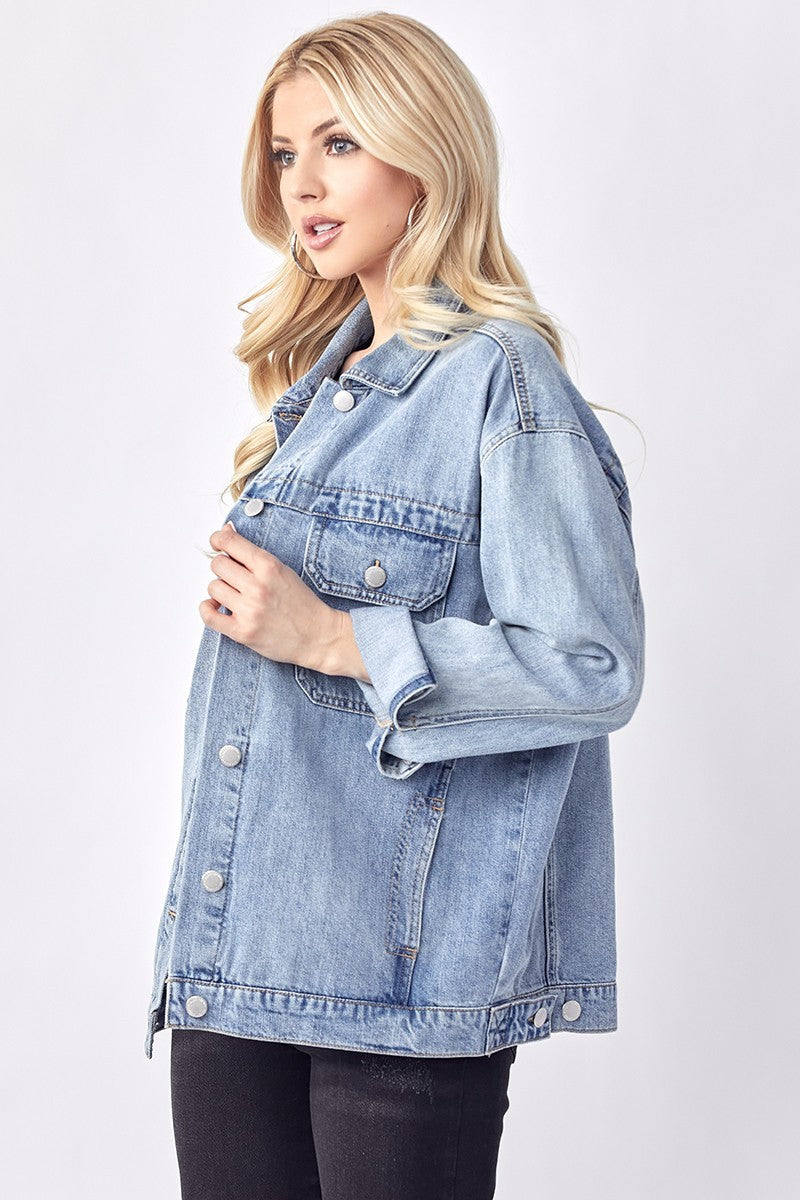 Risen Curvy Oversized DenimJacket