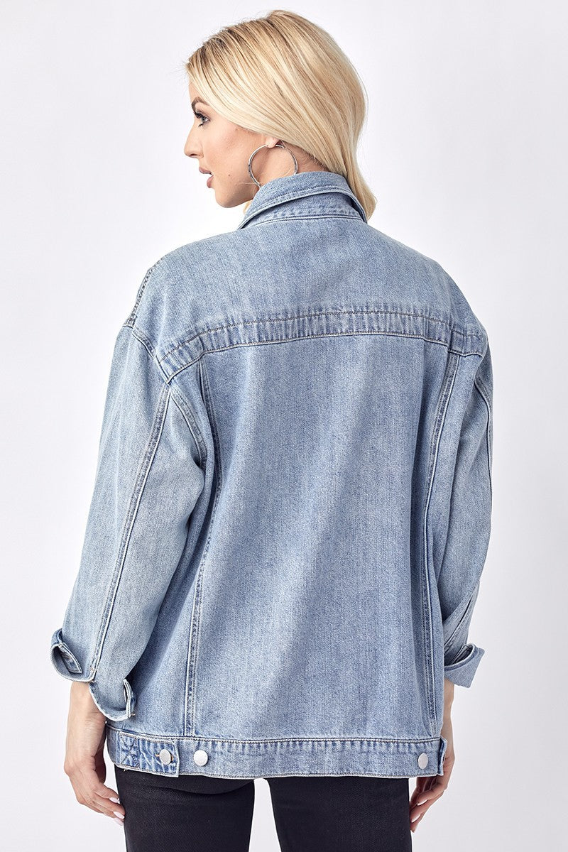 Risen Curvy Oversized DenimJacket