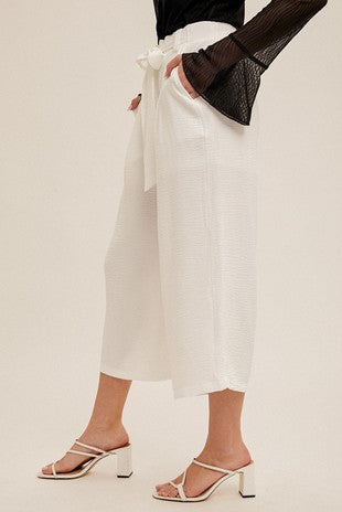MB Tie Waist Pull-on Crop Pants