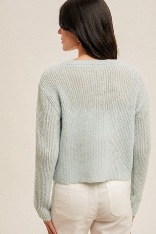 MB Ribbon Tie Detailed Cardigan