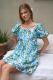 JBJ Floral Puff Sleeve Babydoll Mini Dress