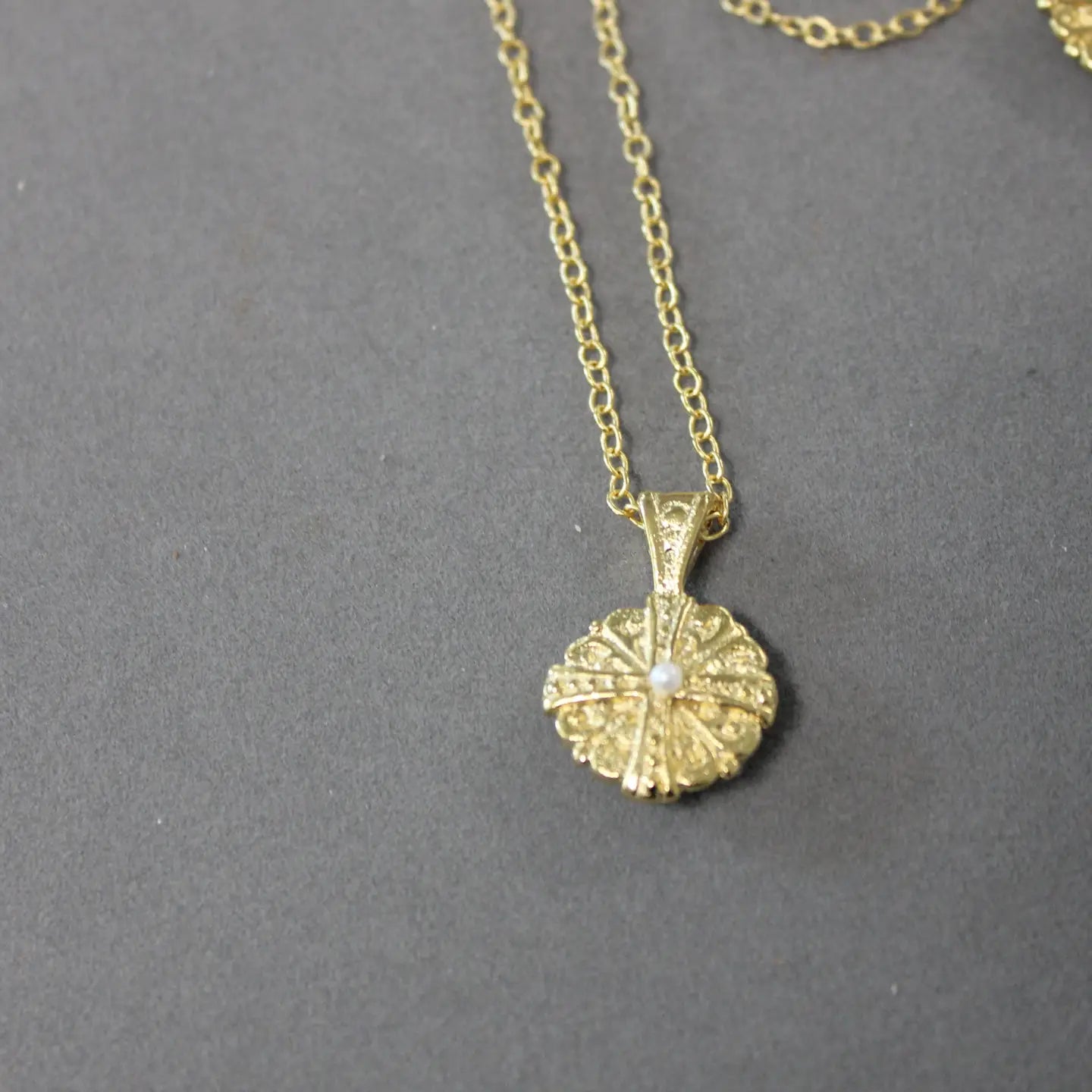 Necklace Small Medallion Cross Pendant