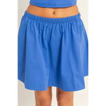 Hyfve Sleeveless Ribbed Top and Skirt Set
