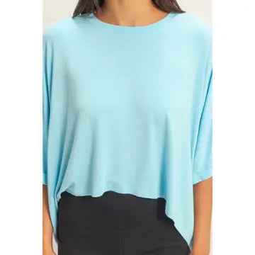 Hyfve Relaxed High-Low Batwing Sleeve Top