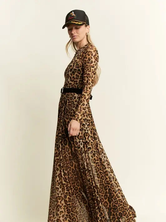 Jade By Jane Animal Print Mesh Dress
