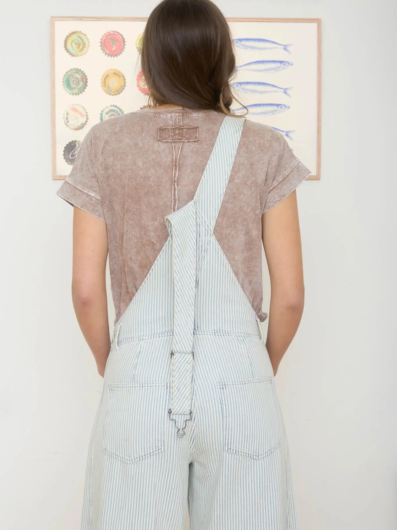 Blu Pepper Washed Short Sleeve Boxy Knit Top