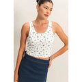 Hyfve Scoop Neck Blueberry Print Tank