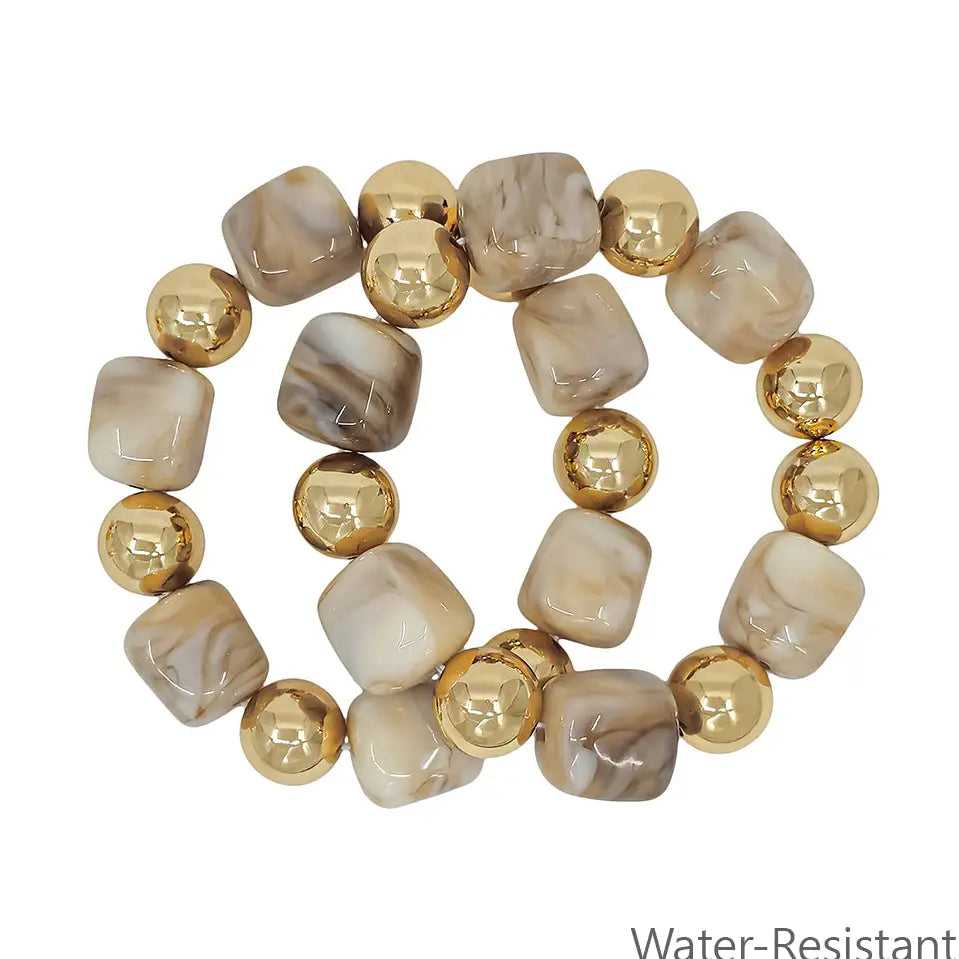 WH Water Resistant Set 16mm and 14mm Stretch Bracelets
