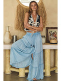 Oddi Washed Boho Palazzo Plus Pants