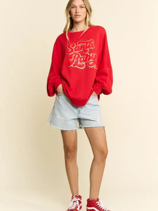 Jade By Jane Santa Baby Swtshrt