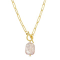 Splendid Iris Baroque Pearl Toggle Necklace