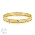 Splendid Iris Cubic Hinged Bracelet