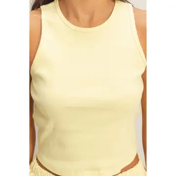 Hyfve Sleeveless Ribbed Top and Skirt Set
