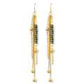 Splendid Iris Long Bead Earring