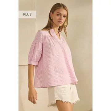 Oddi Plus Striped Blouse