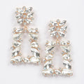 H&D Flower Trapezoid Dangle Earring