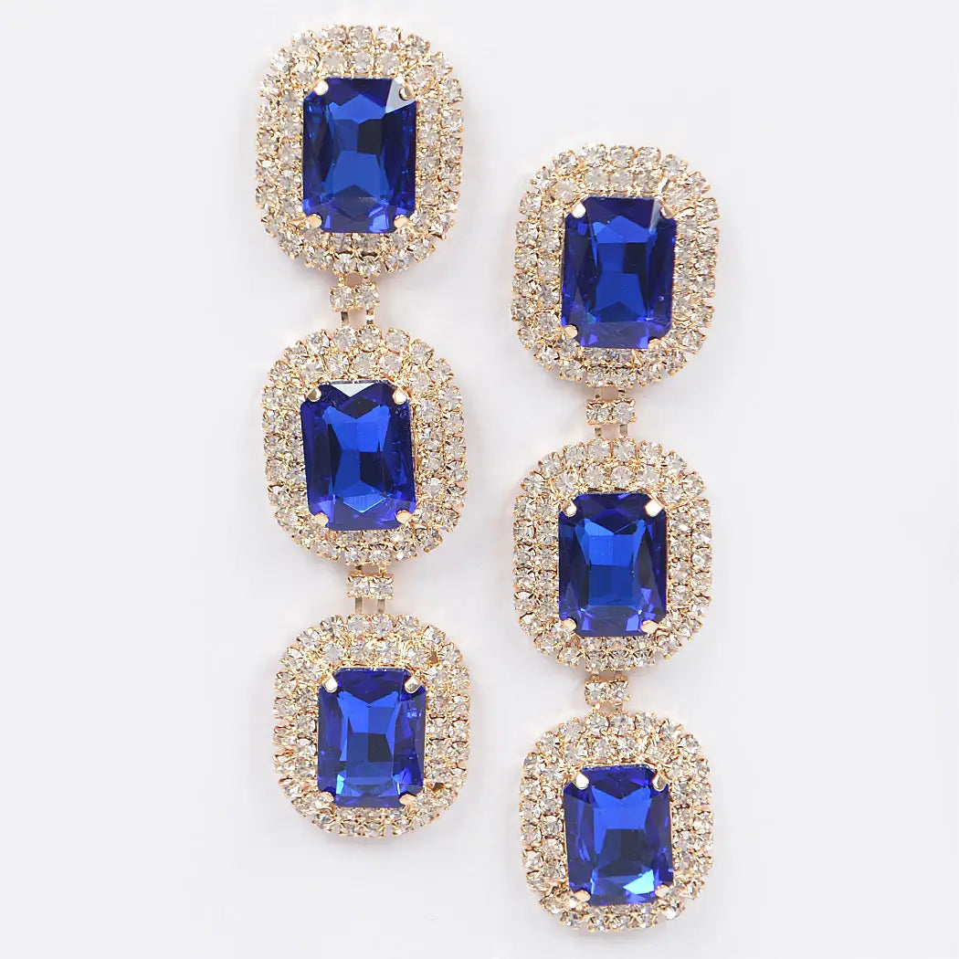H&D Rhinestone Dangle Earring