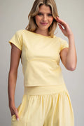 Eesome Mineral Washed Cropped Top