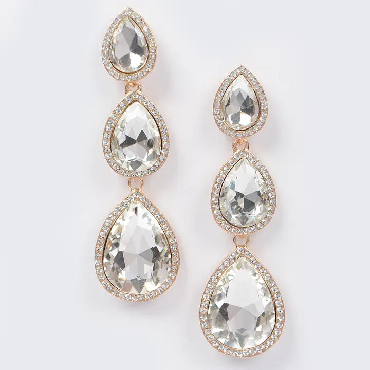 H&D Teardrop Drop Earrings
