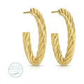 Splendid Iris Twisted Hoops