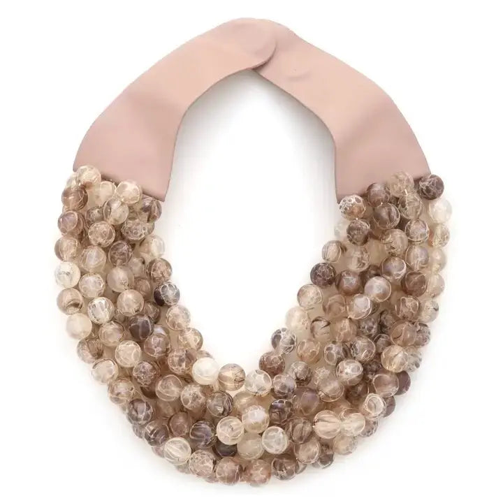 ANB Chunky Beaded Layered Necklace