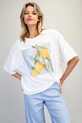 Eesome Lemon Printed Tee Shirt