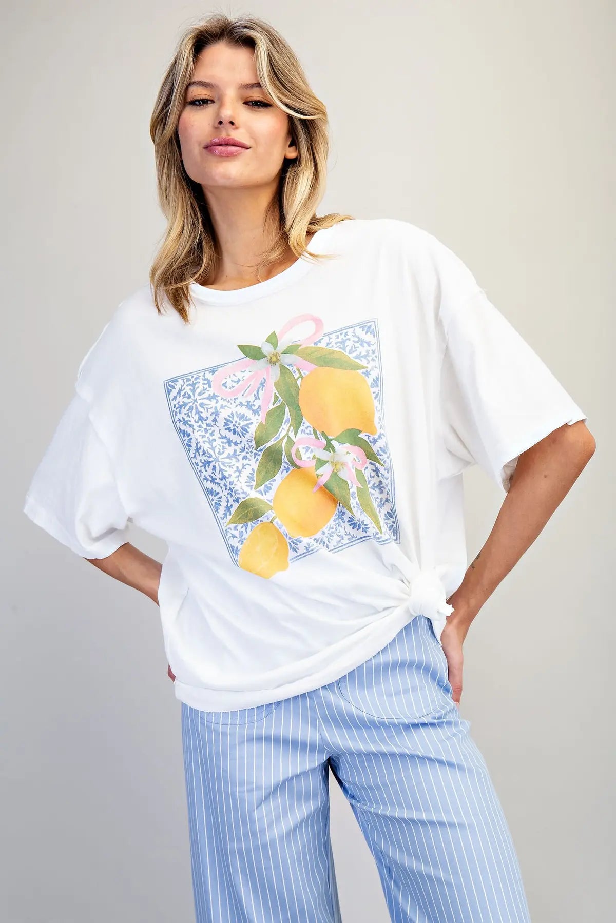 Eesome Lemon Printed Tee Shirt