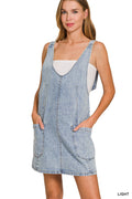 Zenana Denim Overall Dress