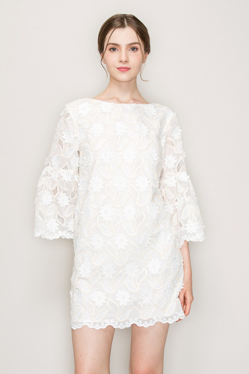 INA Floral Lace Mini Dress
