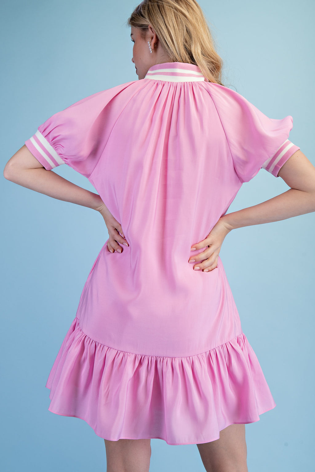 Gigio Half Zip Neck Mini Dress
