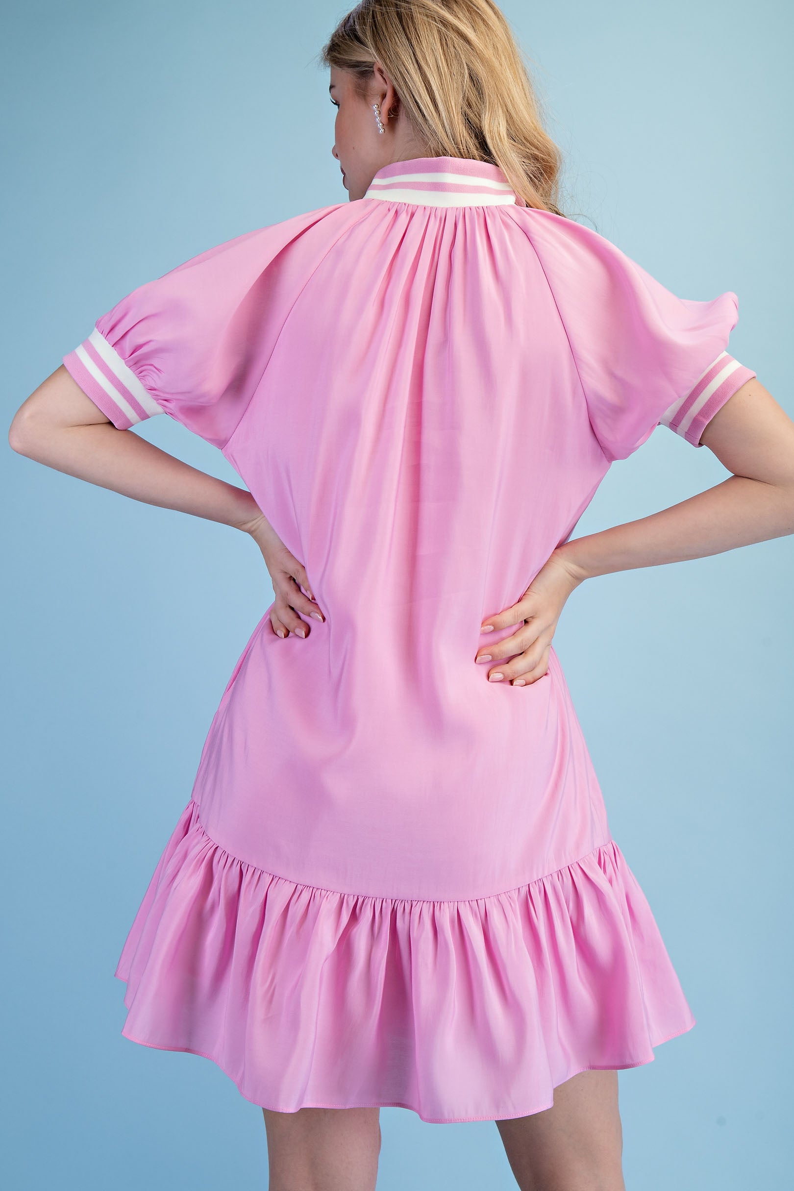 Gigio Half Zip Neck Mini Dress