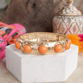Eternity Statement Bangle Orange