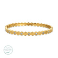 Splendid Iris Hinged Hexagon Bangle