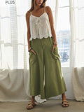Oddi Plus Cotton Gauze Washed Pants