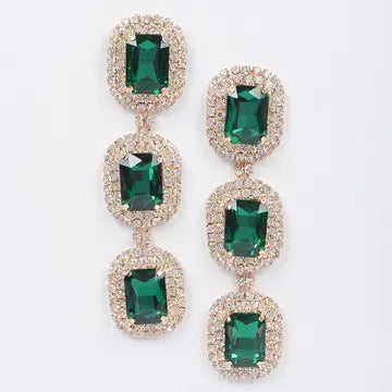H&D Rhinestone Dangle Earring