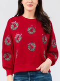 MS Millie Berry Wreaths Sweatshirt