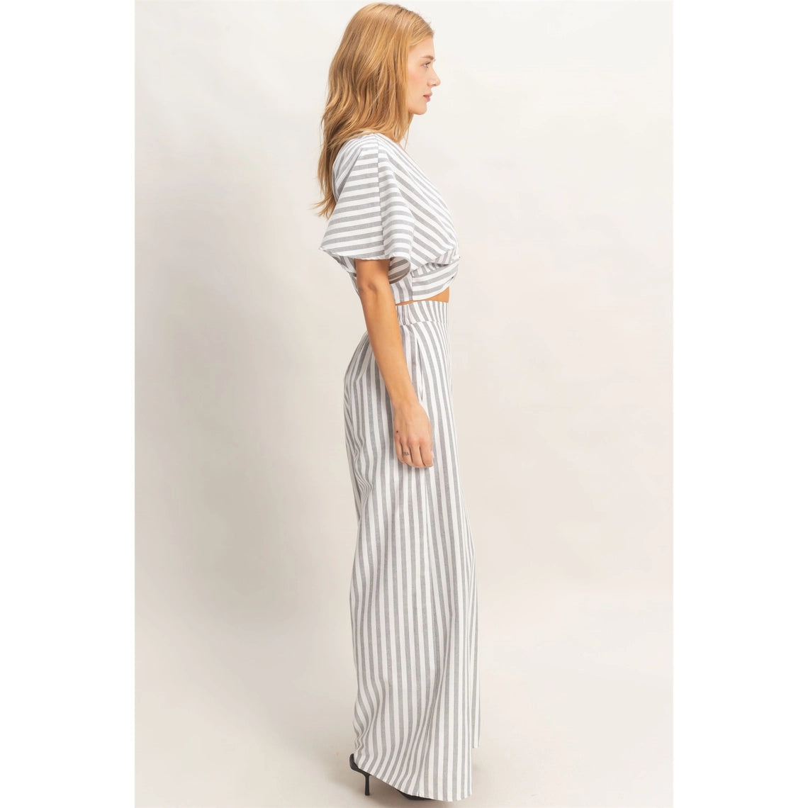 Hyfve Striped Twist Front Top & Pants