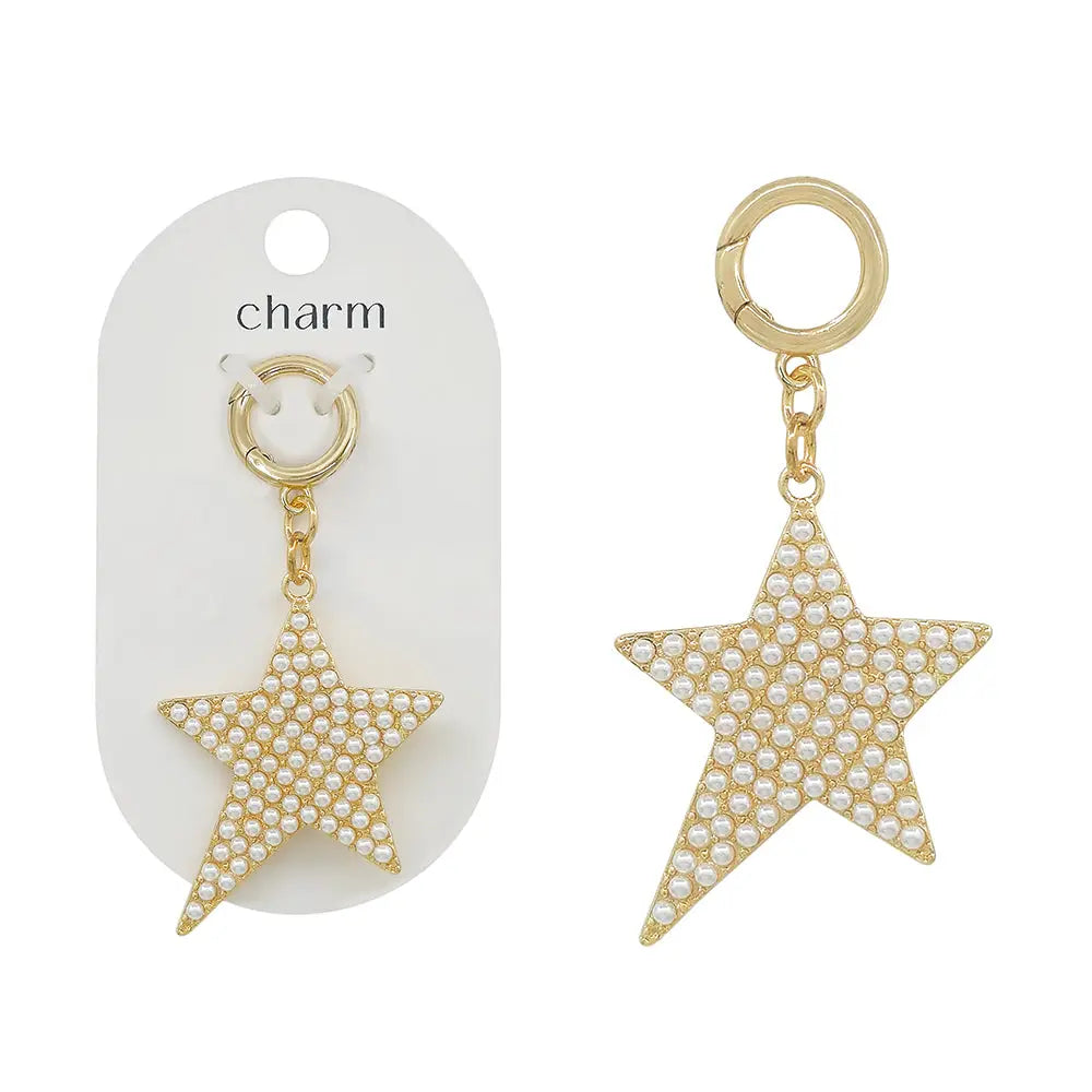 WH Pearl Studded Star Scarf Necklace Attachment