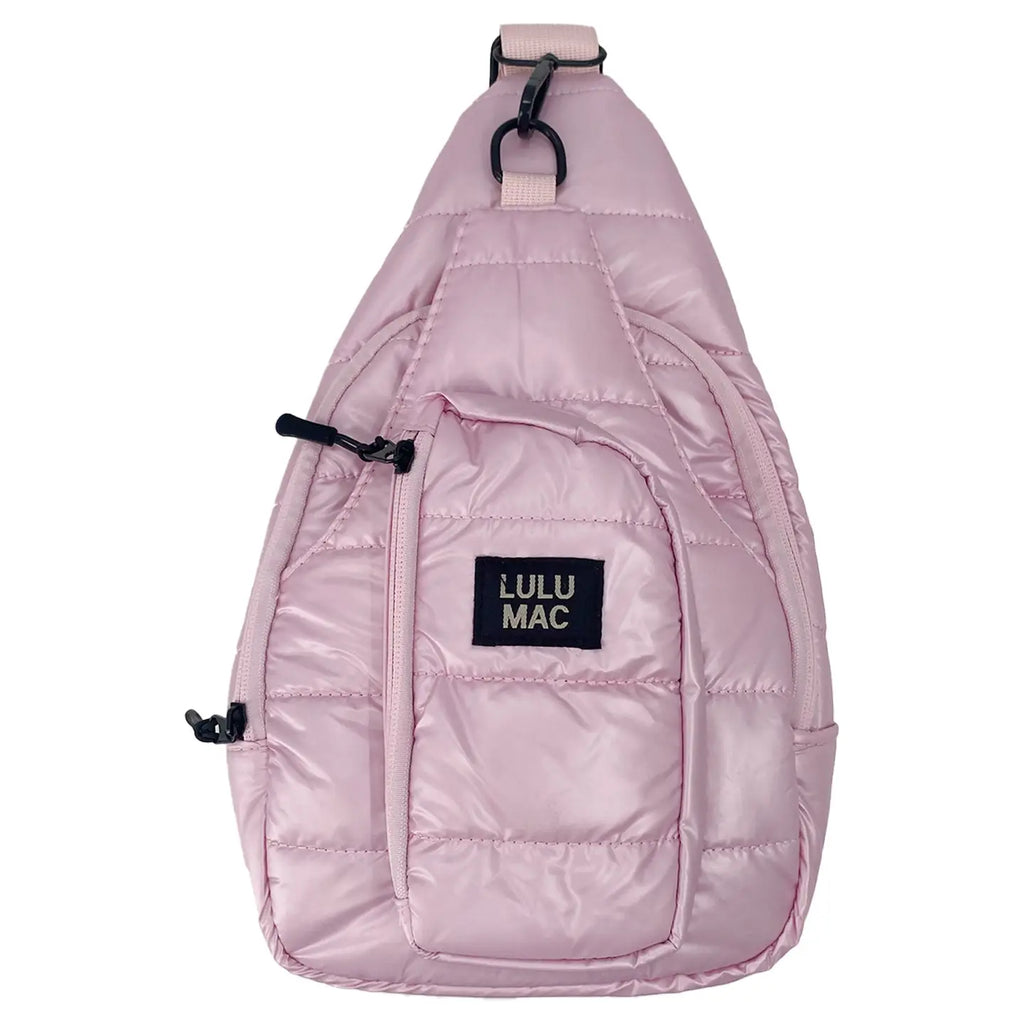 Lulu Mac Puffer Metallic Sling Bag