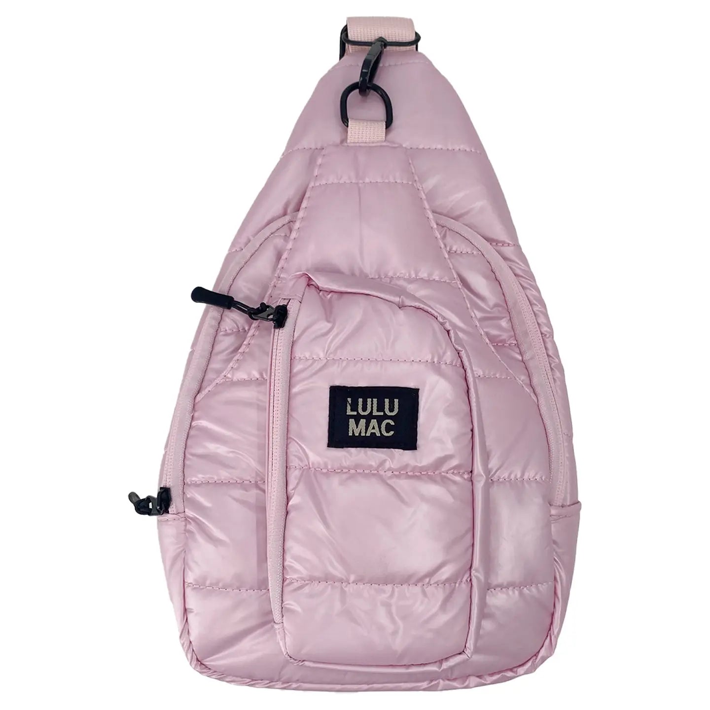 Lulu Mac Puffer Metallic Sling Bag