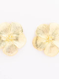 Golden Stella Geometric Marble Earrings