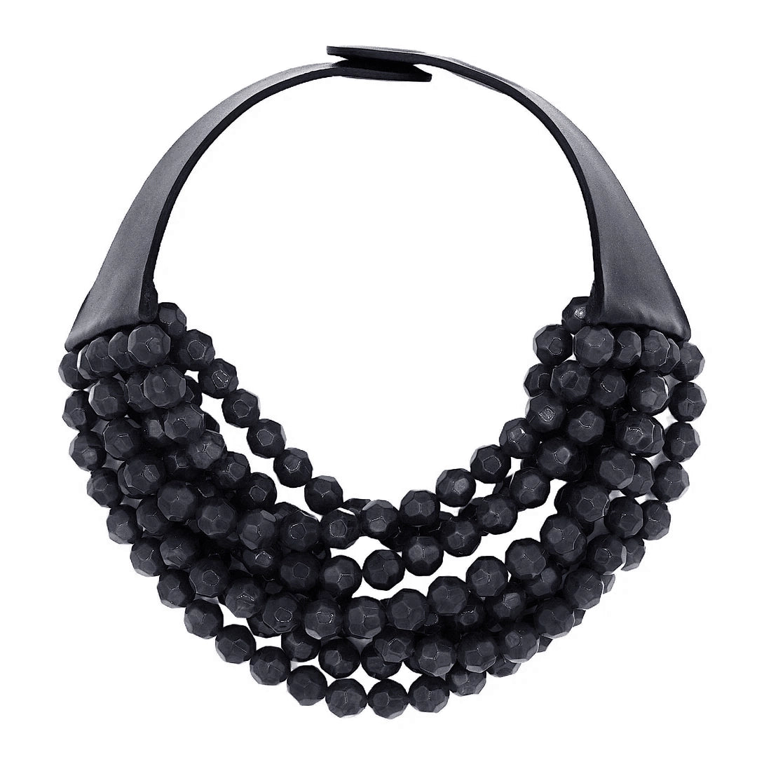 ANB Chunky Beaded Layered Necklace