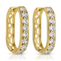 Splendid Iris Luxe Cubic Zirconia Huggies