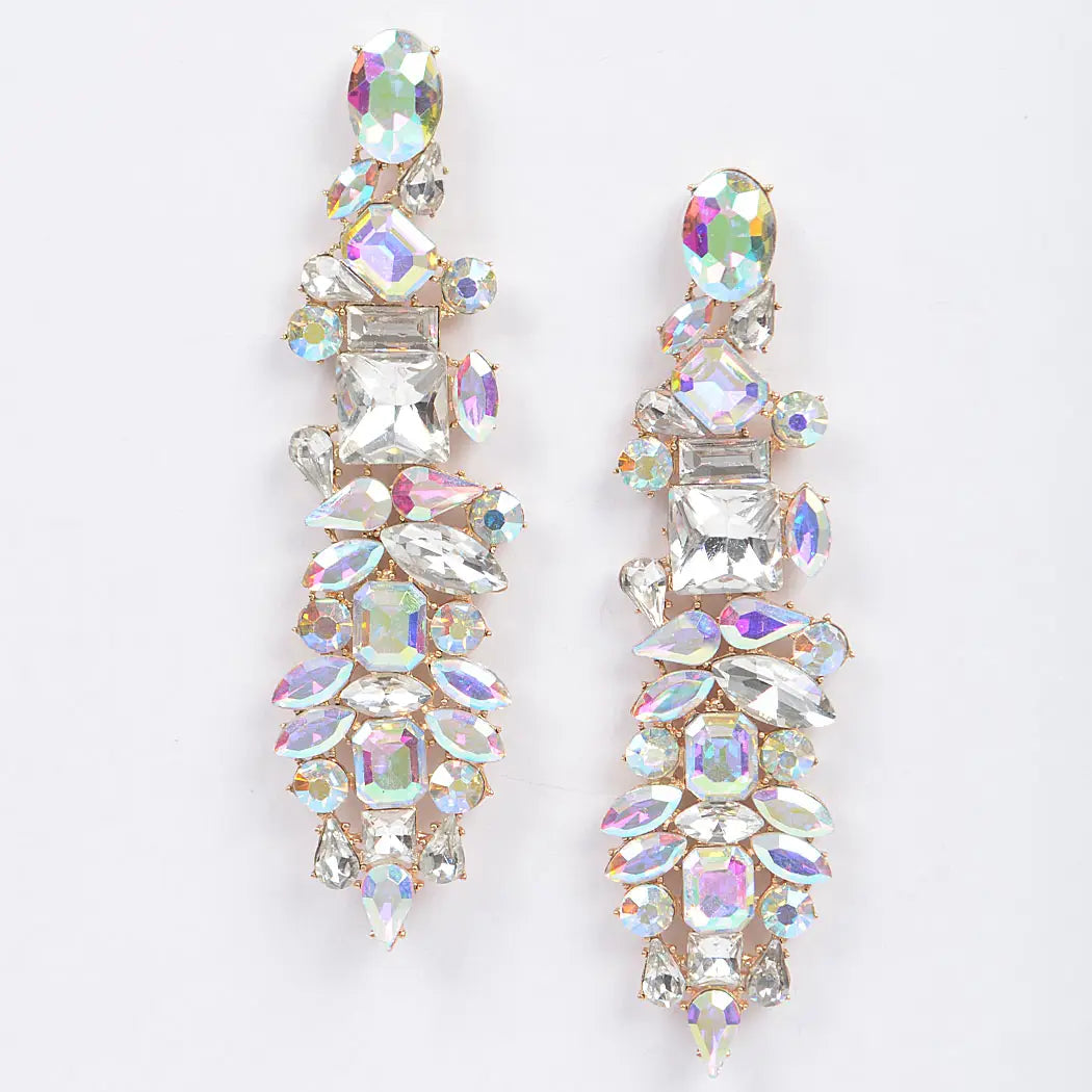 H&D Multi Rhinestone Earring