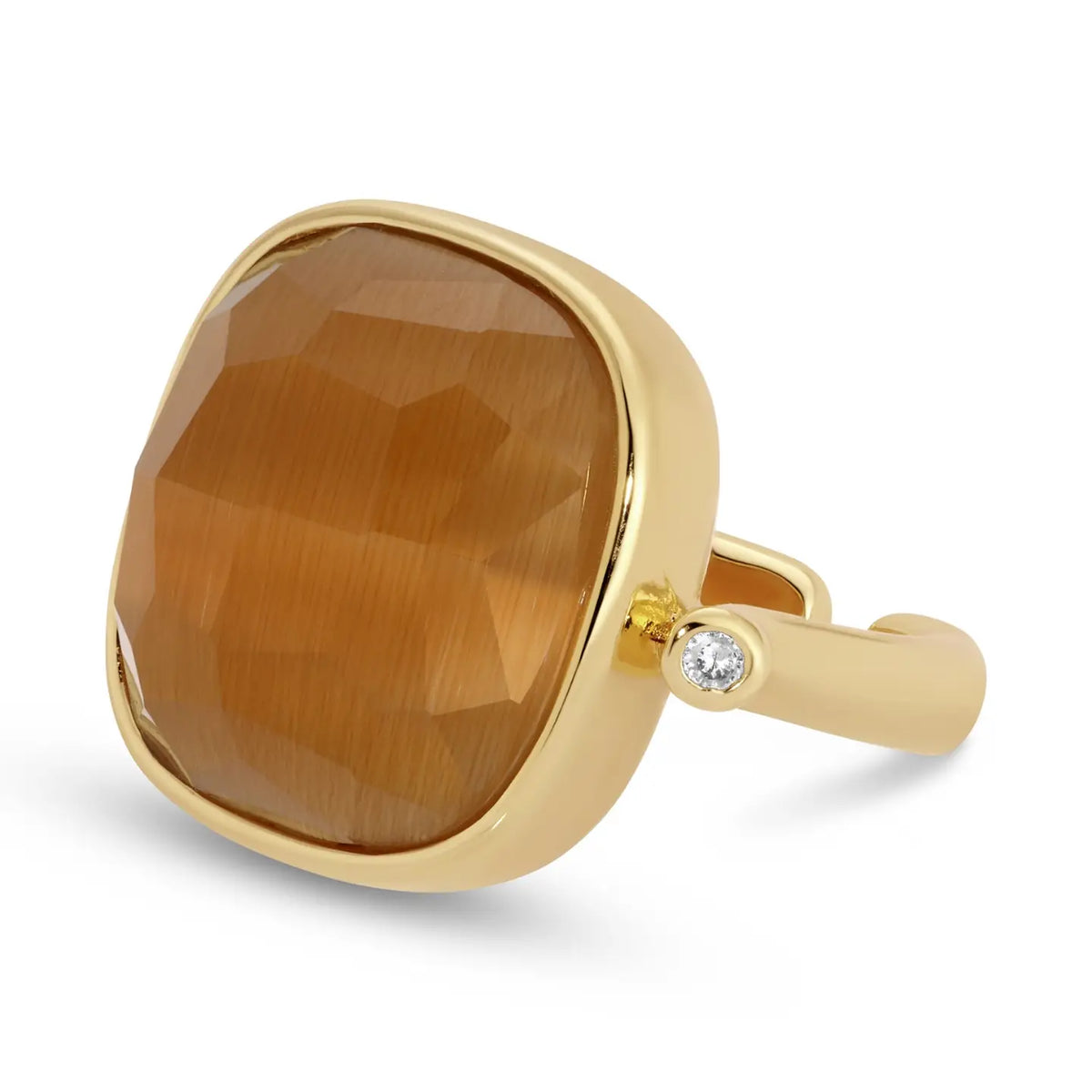 Splendid Iris The Geometric Solitaire Stone Ring